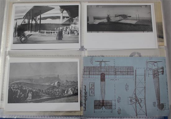 Shoreham Airport and New Shoreham Church. An album of 120 postcards,